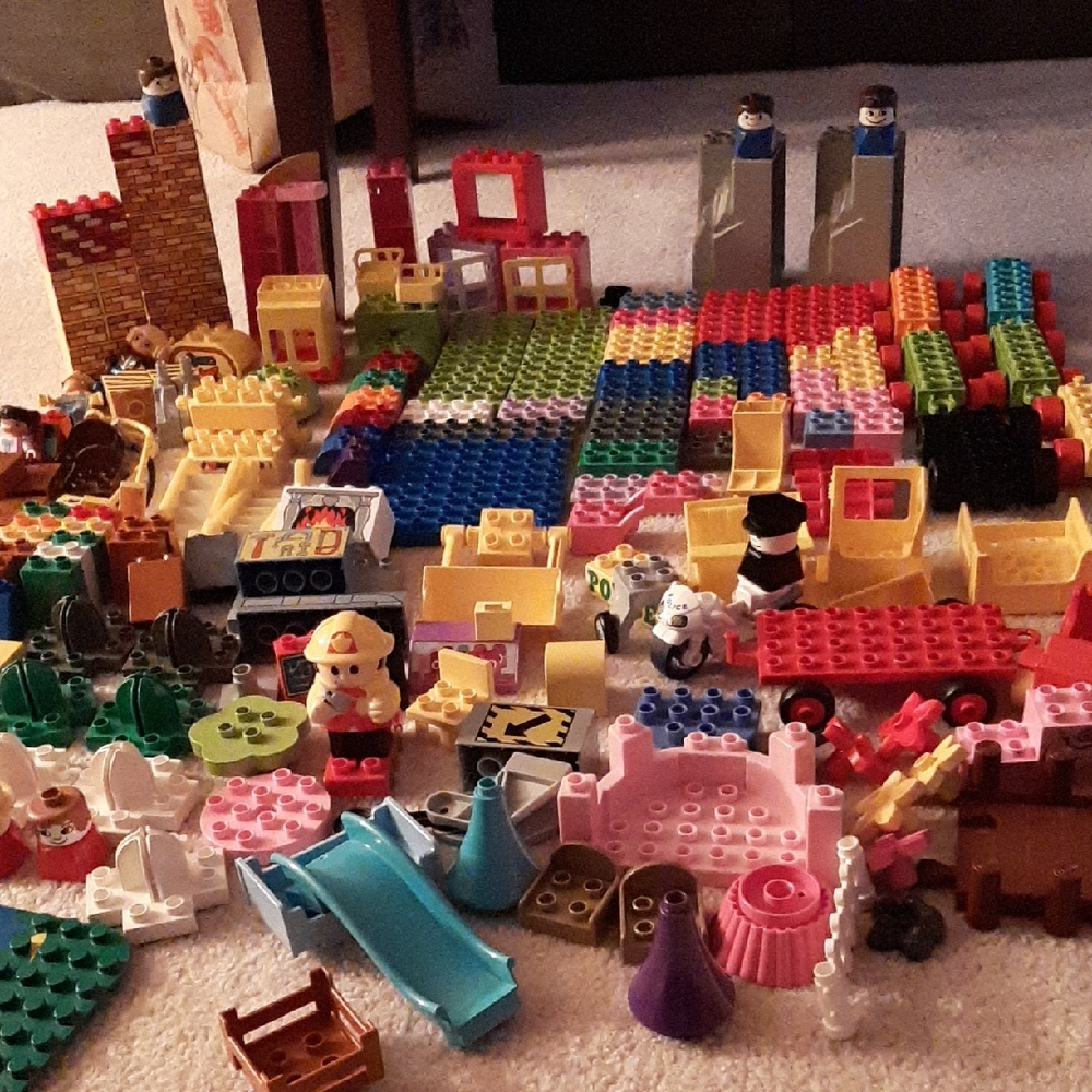 Assorted Lego Duplo Building Blocks